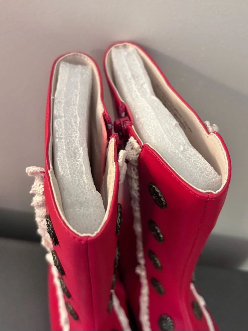 NWOT Liv & MIA red boots size 1